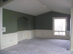 Large 2-toned dining room. Before flooring is installed.