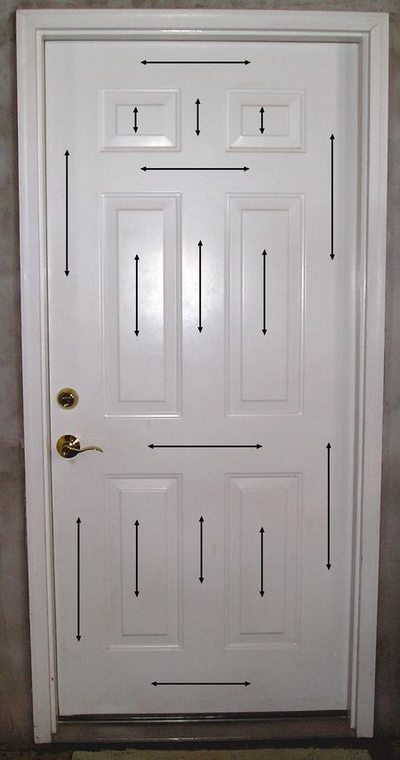 Brushing Direction For Painting a Steel Door