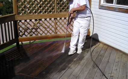 Washing versus Sanding – Which is the Better Way to Prep the Deck?